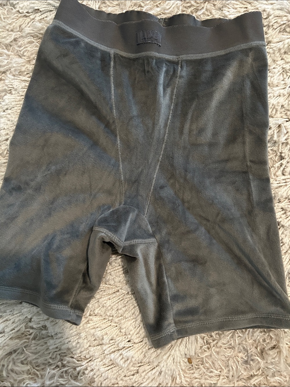 SKIMS Velvet Boxer Briefs - Gray